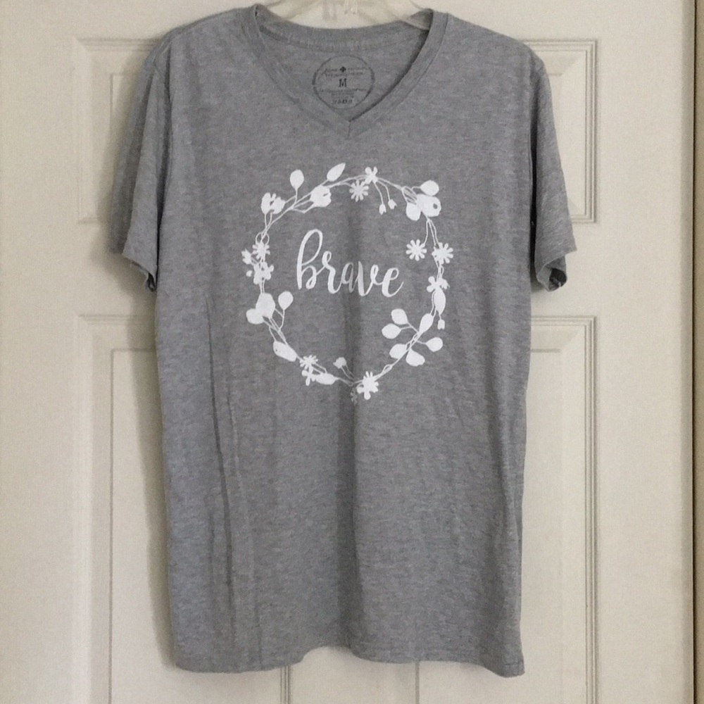 BRAVE T shirt - grey, size M
